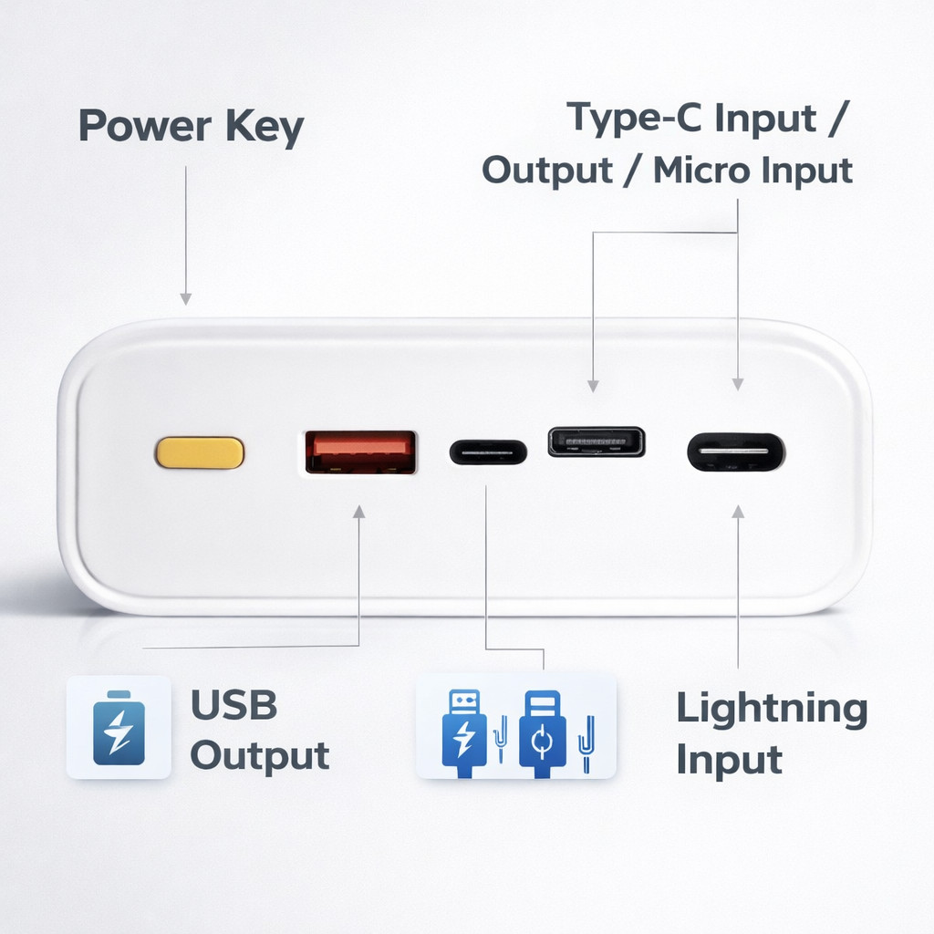 Fast Charge Power Bank 20000mAh