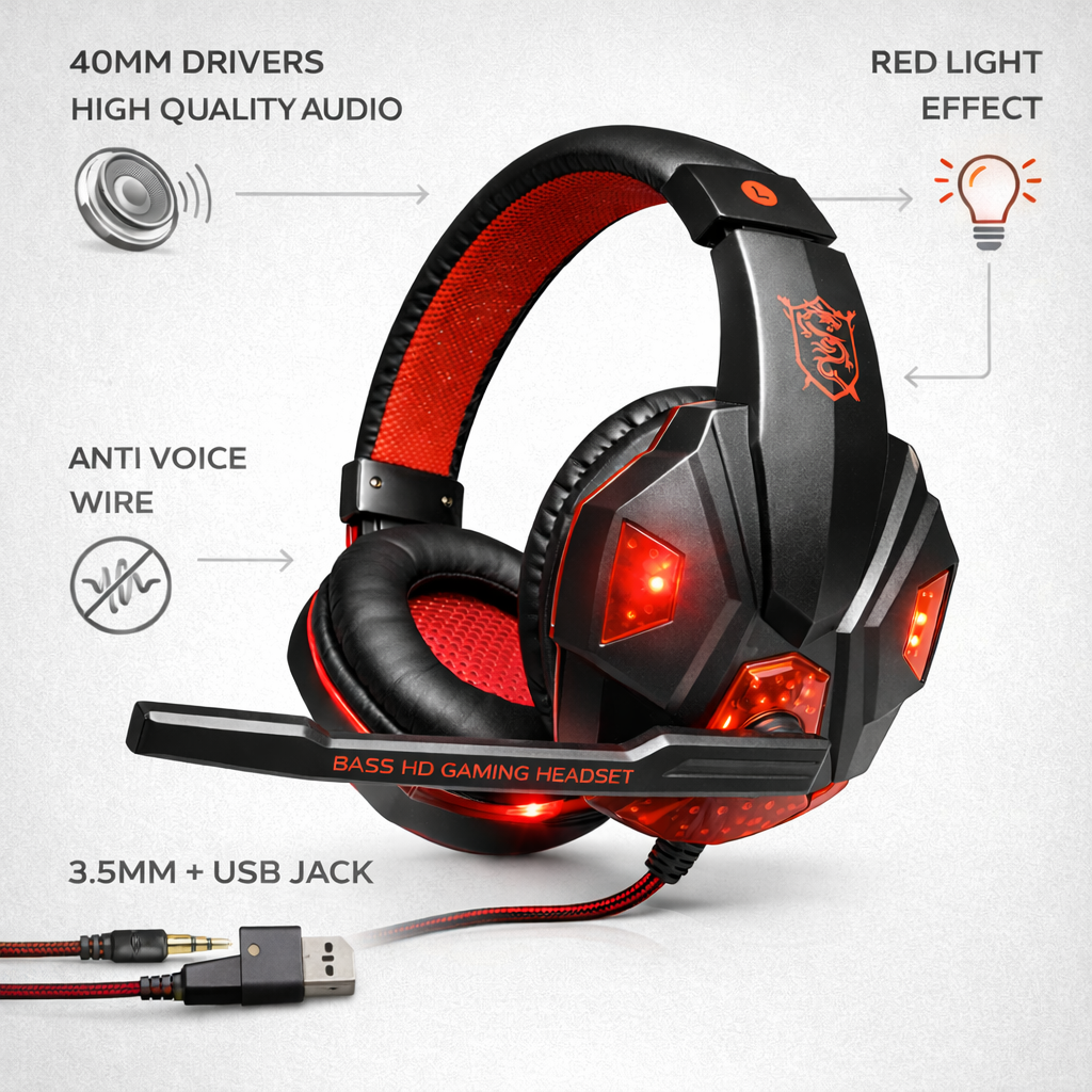Ultra Gaming Headset Audio & Comfort Fit