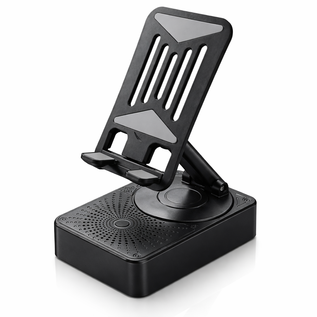 Portable Foldable Mobile Phone Holder with Bluetooth Speaker