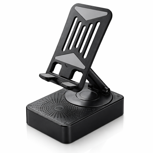 Portable Foldable Mobile Phone Holder with Bluetooth Speaker